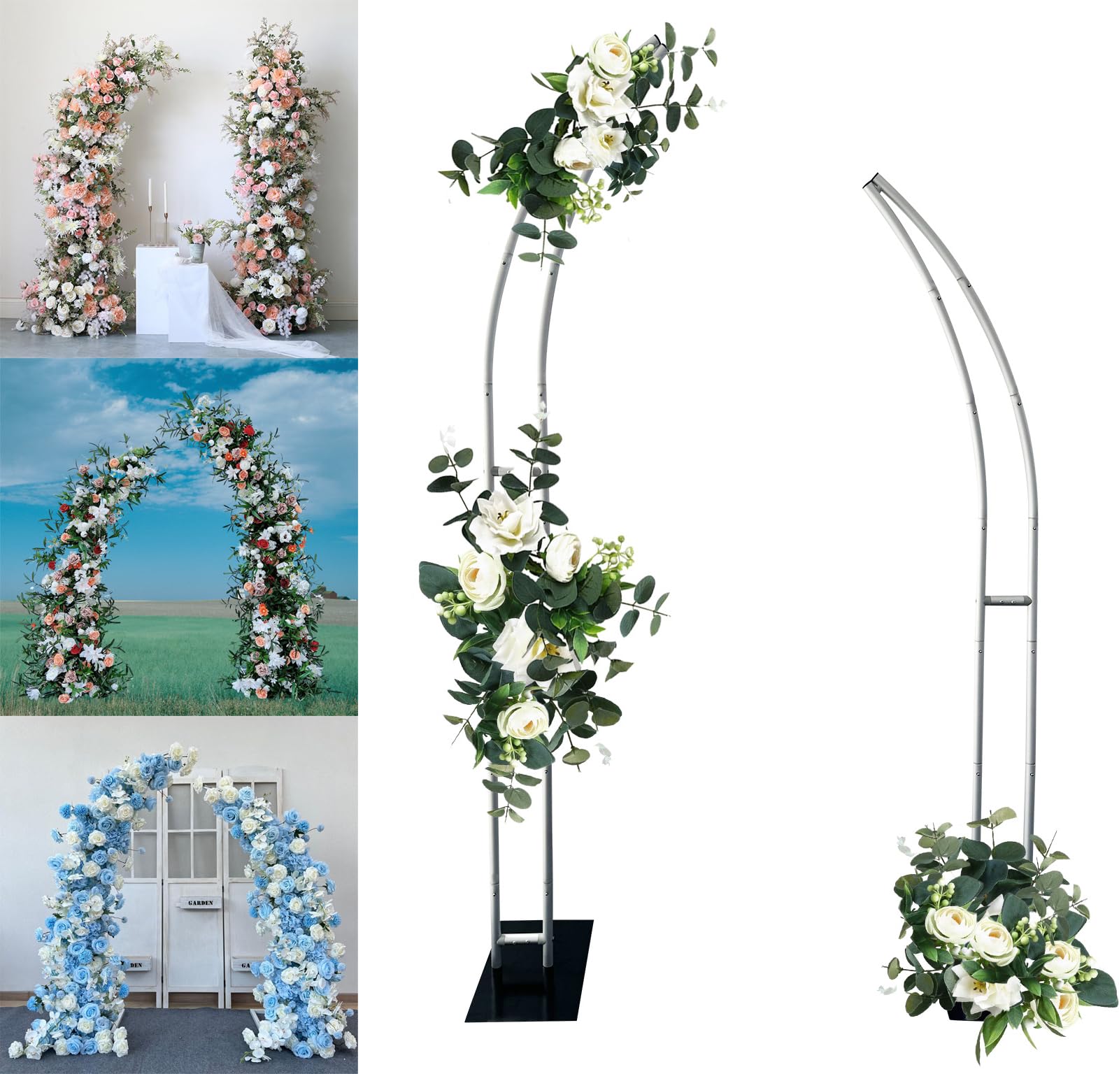 Wedding Balloon Arch - Half Arch Balloon Stand, Flower Stand