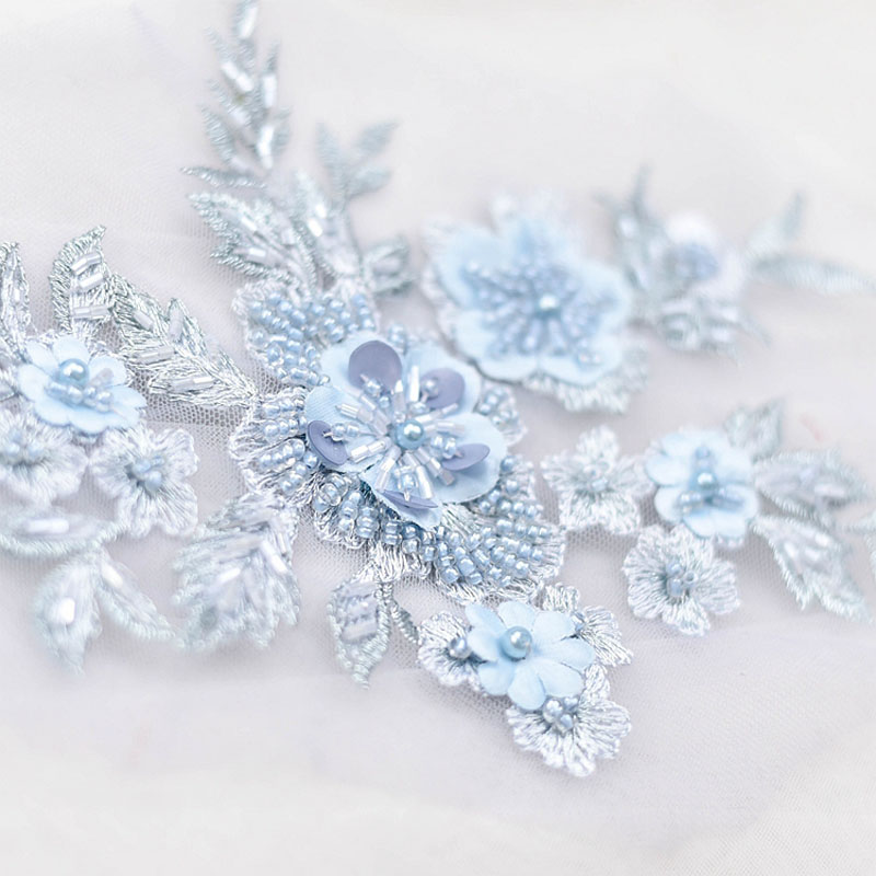 Wedding Lulu - Fashion Elegant Beads Embroidery Flower Lace