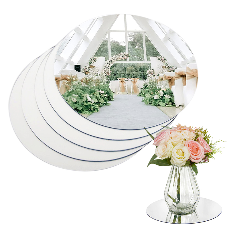 20cm Round Mirror Glass Tray   - Unity Candle Set review and price