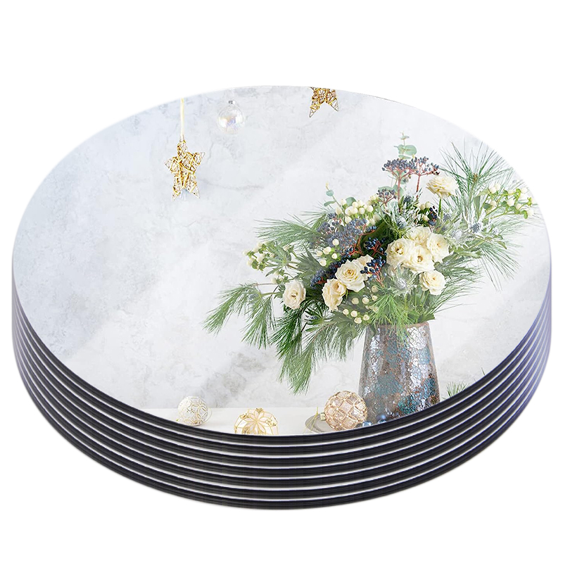20cm Round Mirror Glass Tray   - Unity Candle Set review and price