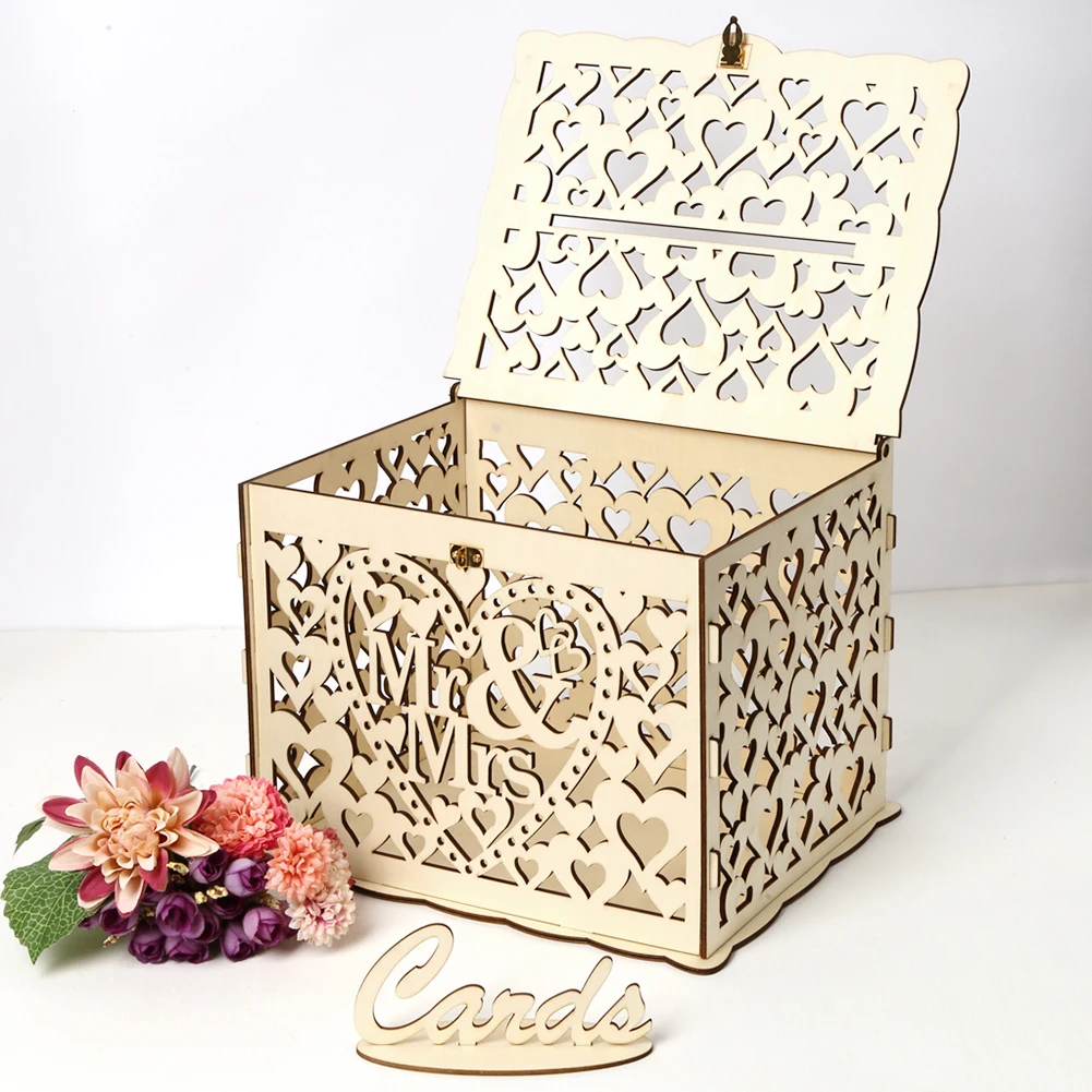 Wooden Wedding Card Box Weddin - Wedding Sutra review and price