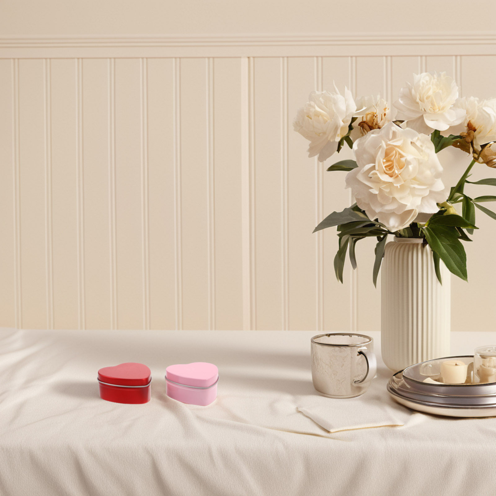 6Pcs Heart Design Matte Tin Bo - Wedding Solution review and price
