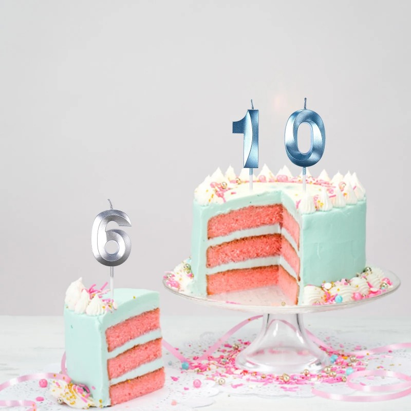 Blue Number Cake Candles 0 1 2 - Unity Candle Set review and price
