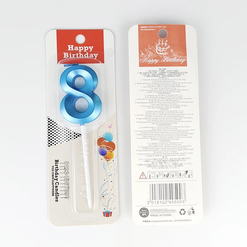 Blue Number Cake Candles 0 1 2 - Unity Candle Set review and price