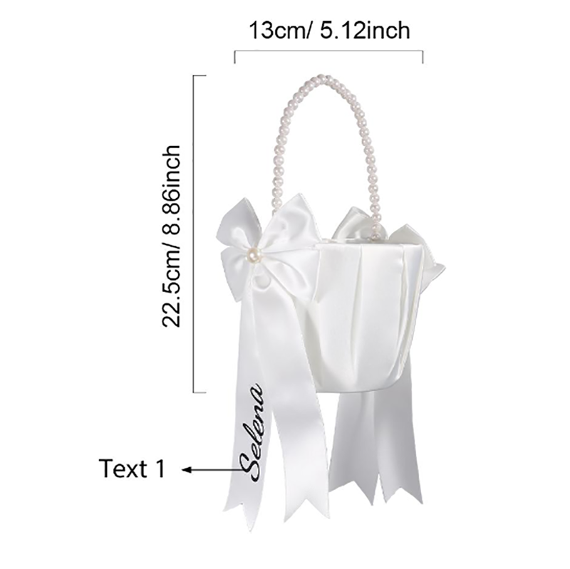 Custom Name Flower Girl Basket - Wedding Ceremony Supply review and price