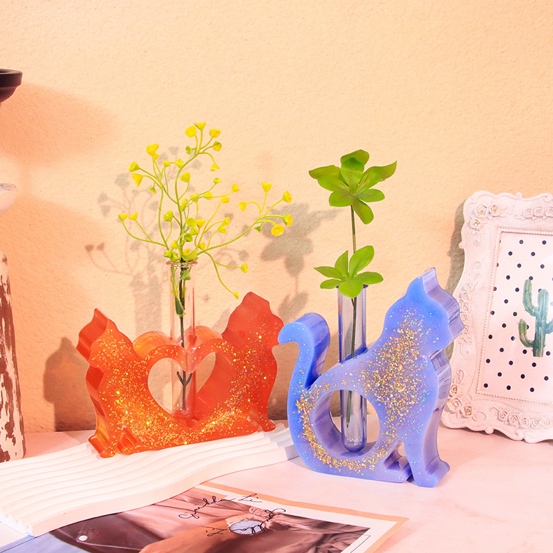 Cat Shaped Resin Molds Vase Si - Flower Girl Basket review and price