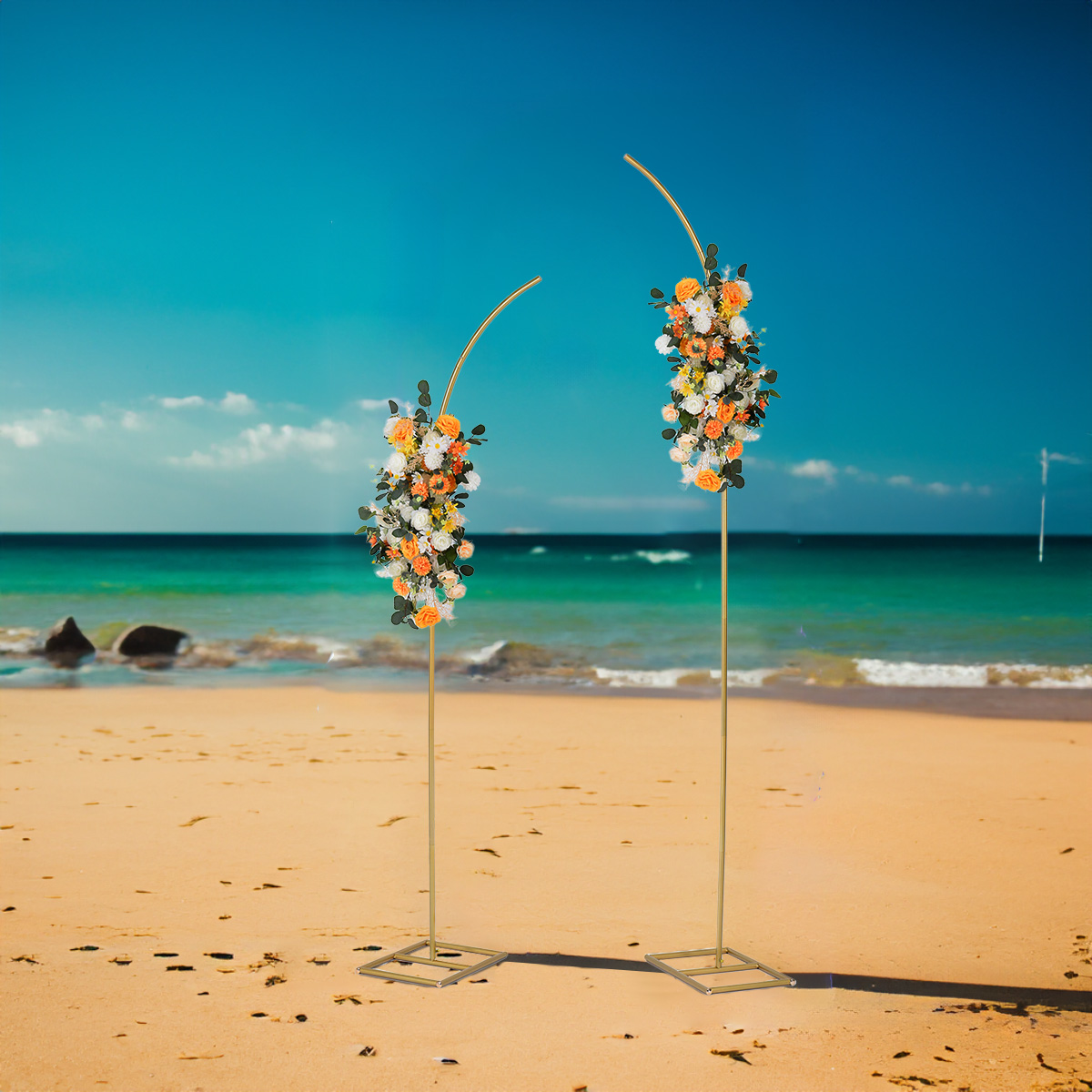2pcs Metal Arch Backdrop Stand - Wedding Balloon Arch review and price