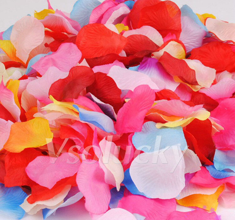 100pcs Silk Rose Petals Table  - Supply Wedding Venue review and price