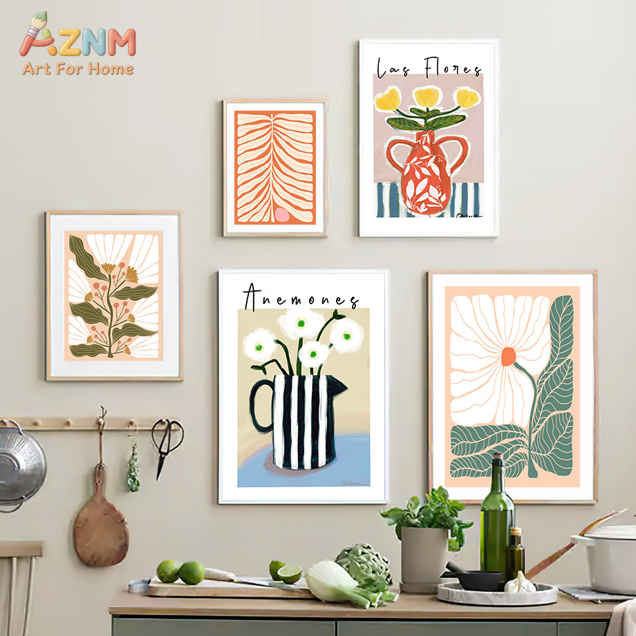 AZNM Boho Floral Canvas Wall A - Flower Girl Basket review and price