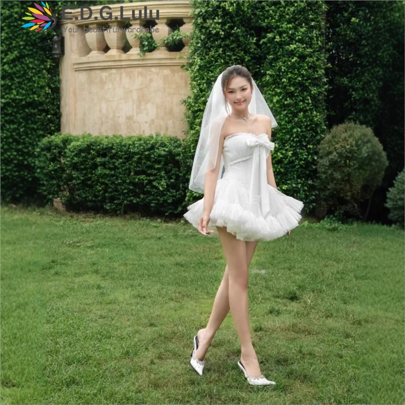 EDGLuLu Strapless Bow Elegant  - Wedding Lulu review and price